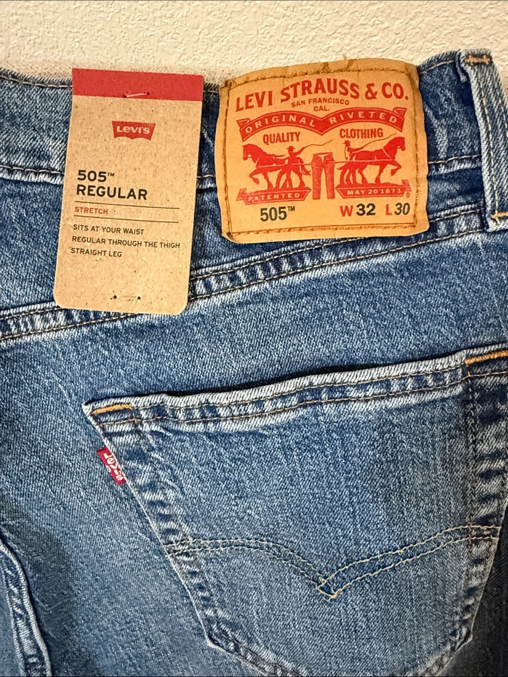 Men's Levi 501 Regular Stretch - Size 32x30